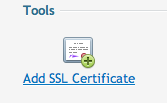 adding an SSL Cert to your domain Add SSL
